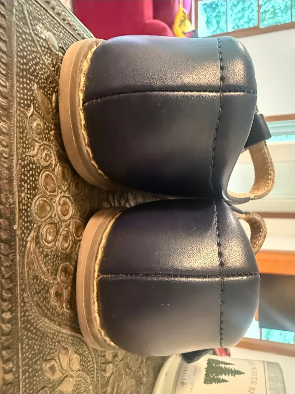 FootMates Navy T‑Bar Mary Jane Kids Shoes